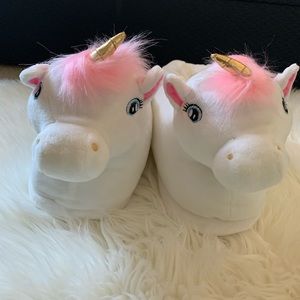 Silver Lilly Unicorn Slippers